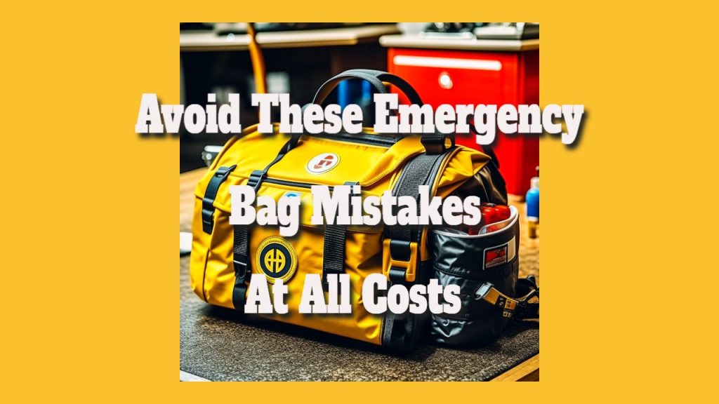 avoid these emergency bag mistakes