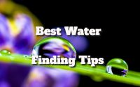 best water finding tips